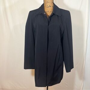 Hillard & Hanson Black Trench Coat